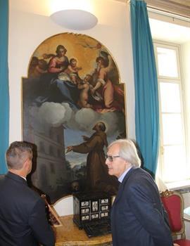 Sgarbi visita Palazzo Trentini