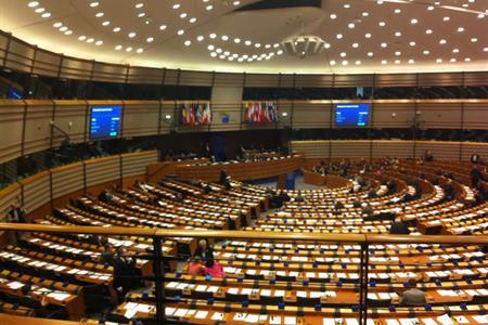 Aula Parlamento europeo Bruxelles