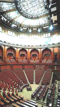 Aula della Camera dei Deputati a Palazzo Montecitorio